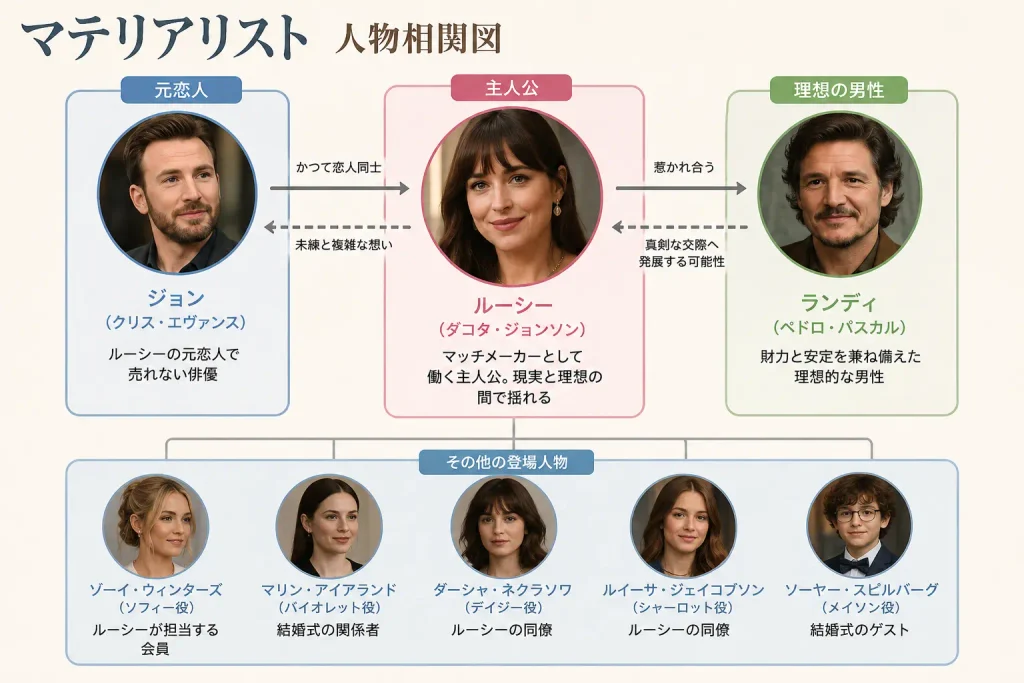 映画 マテリアリスト あらすじネタバレ & キャスト(Materialists 2025) 映画 マテリアリスト あらすじネタバレ & キャスト(Materialists 2025)
