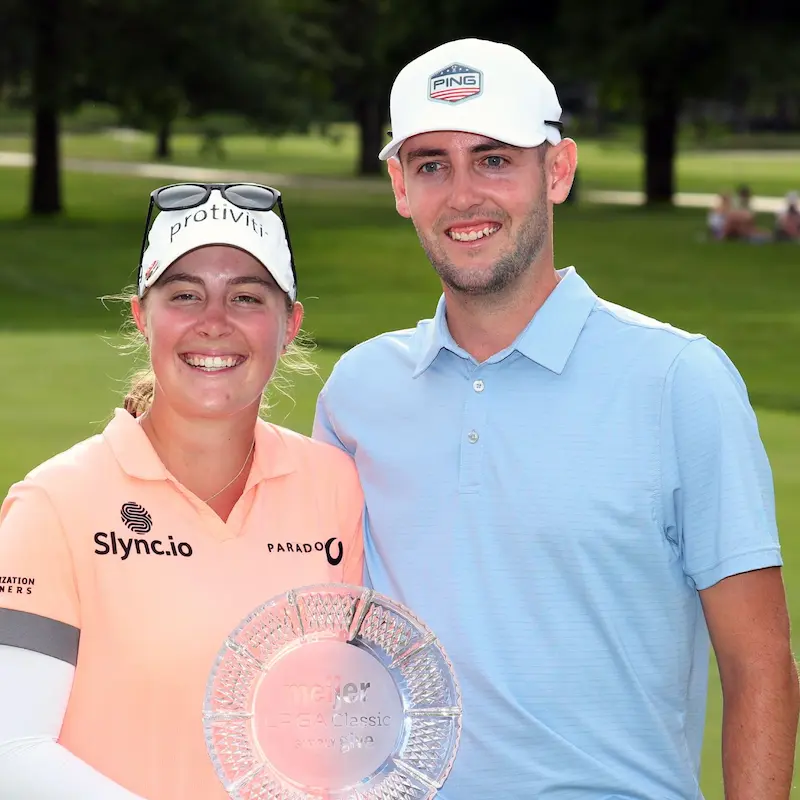 ゴルフ ジェニファー・カップチョ プロフィール·クラブセッティング WITB·ランキング Jennifer Kupcho ジェニファー・カップチョの夫であり、コーチでもあるジェイ・モナハン